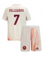 AS Roma Lorenzo Pellegrini #7 Auswärts Trikotsatz für Kinder 2024-25 Kurzarm (+ Kurze Hosen)